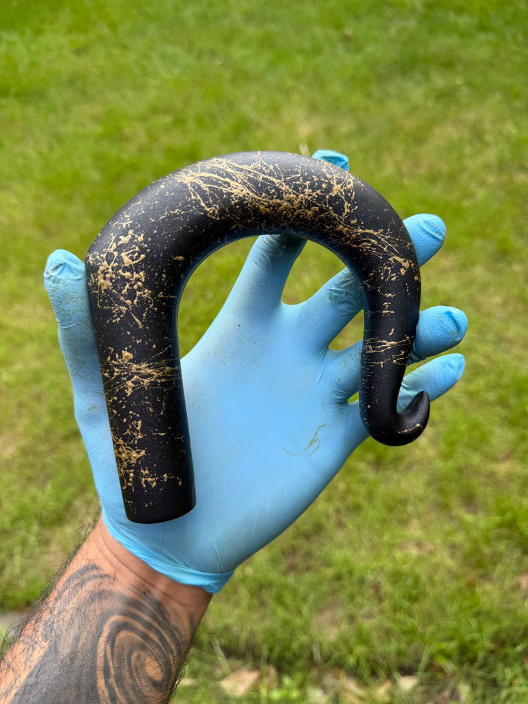 Walking Stick Full Turned Horn Handle Patterned