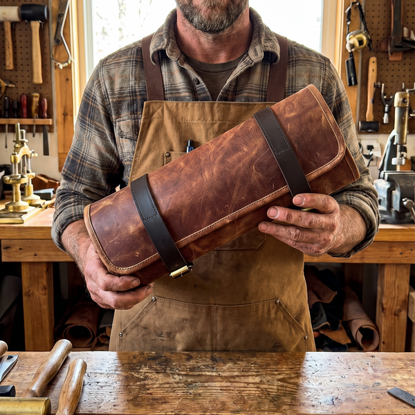 Traditional Leather Shotgun Cleaning Kit 12g 20g
