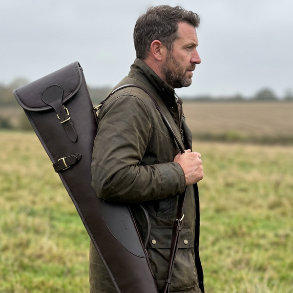 Milled Grain Vegan Leather Shotgun Slip