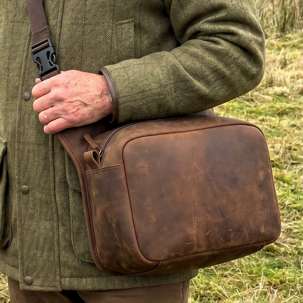 Large Leather Cartridge Bag Capacity 175
