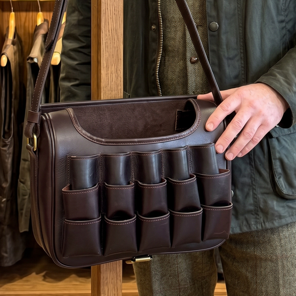 Leather Loaders Cartridge Shooting Bag