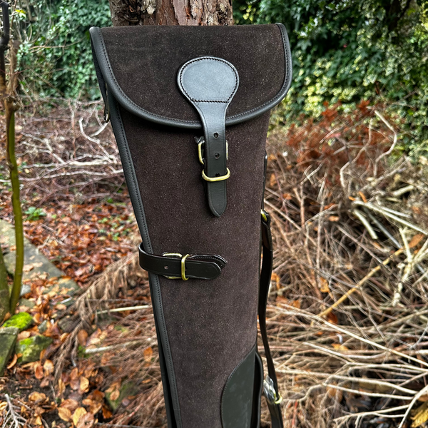 Nubuck Suede Leather Shotgun Slip Case