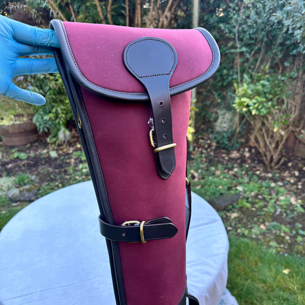 Canvas & Leather Shotgun Slip Case
