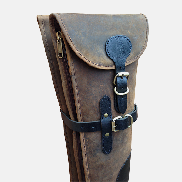 Double Shotgun Slip Distressed Leather