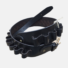 Leather Shotgun Cartridge Belt 12g Open