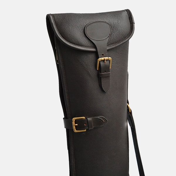 Leather Shotgun Slip Case Havana Brown