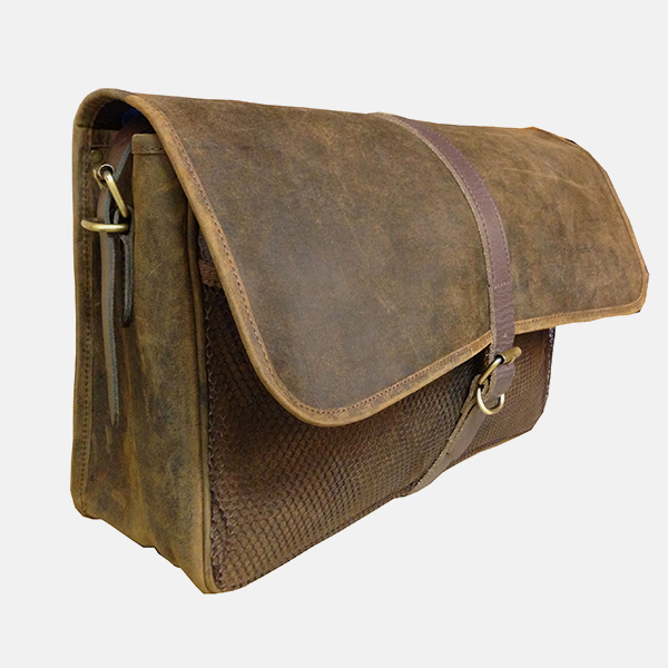 Brown Leather Shooting Game Fishing Hunting Bag