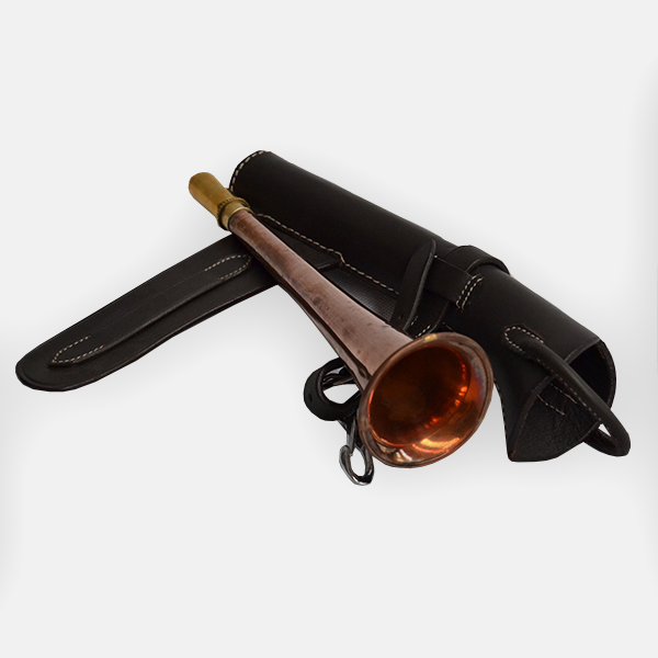 Fox Hunting Horn & Leather Case