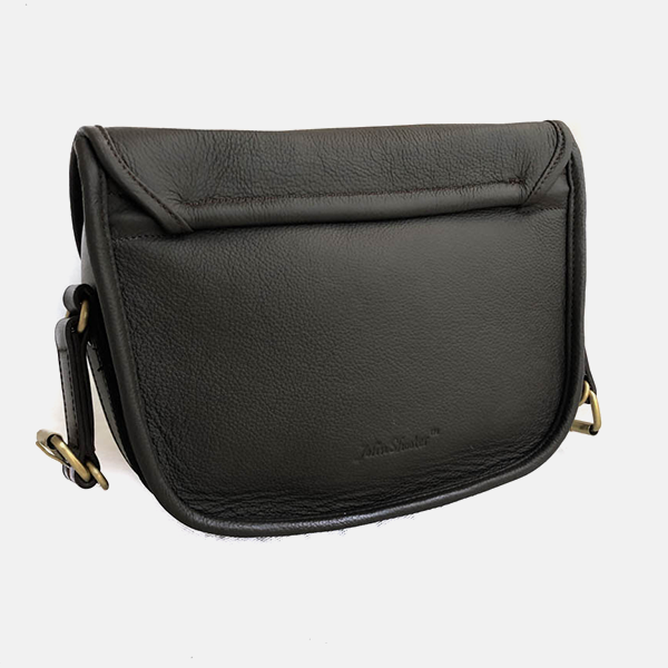 Havana Brown Leather Shotgun 90 Cartridge Bag