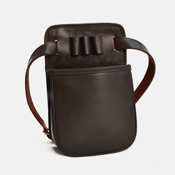 Leather Shotgun Cartridge Pouch Bag Havana