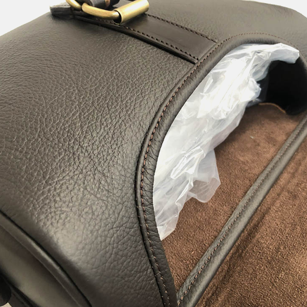 Havana Brown Leather Shotgun 90 Cartridge Bag