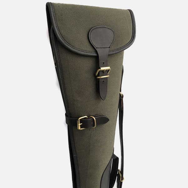 Canvas & Leather Shotgun Slip Case