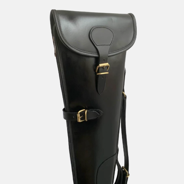 Bridle Black Leather Shotgun Slip Case