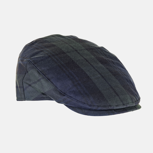 Tartan Wax Flat Cap