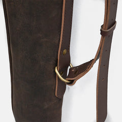 Leather Shotgun Slip Case Waxed Brown