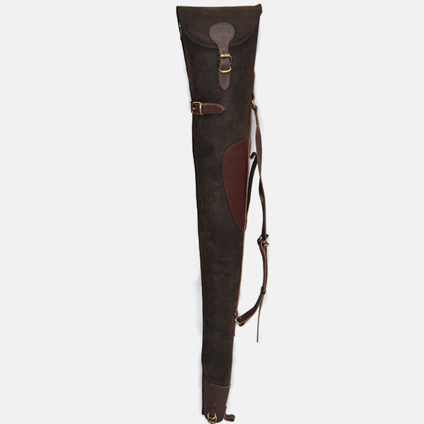 Leather Shotgun Slip Case Waxed Brown