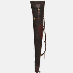 Leather Shotgun Slip Case Waxed Brown